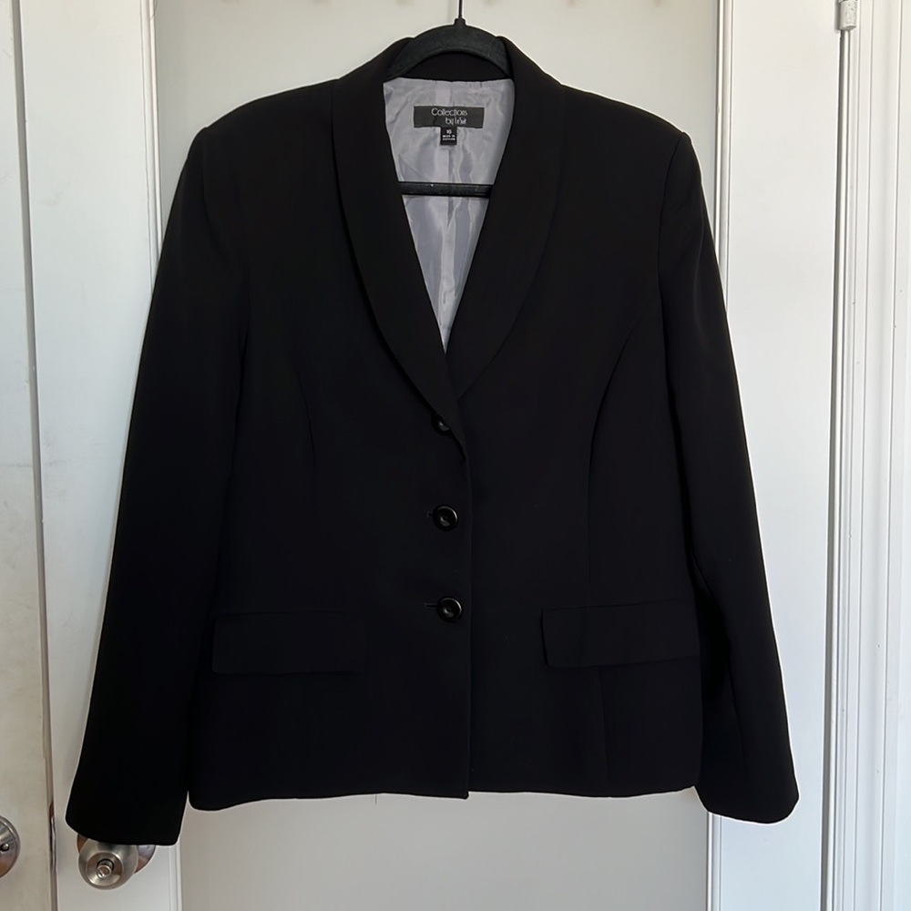 Le Suit - Black Blazer (of pant suit set) - size 16